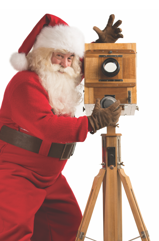 Santa Claus taking a picture